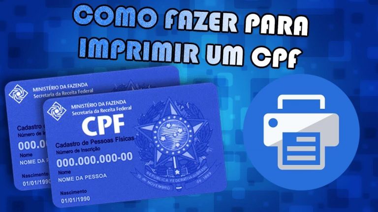 Imprimir Cpf → Como Imprimir Pela Internet Como Tirar Cpf 7234